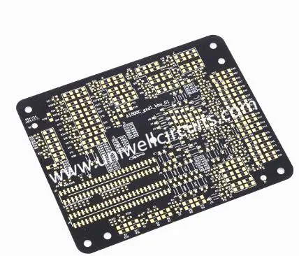 PCB negro de la base de aluminio de la soldadura del negro
