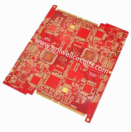 Multicapa Rogers Red Soldermask PCB